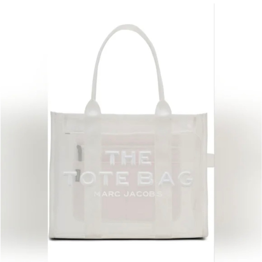 New Marc Jacobs The Large Mesh Tote Bag White Authentic
